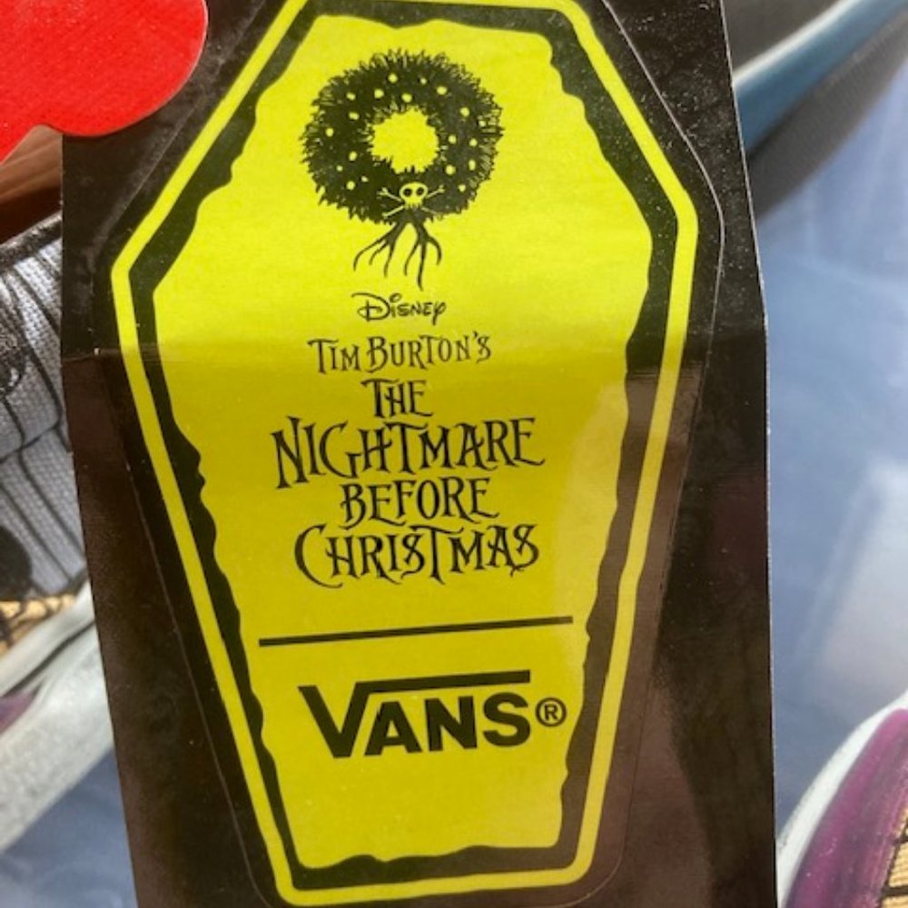 VAN'S Night Before Christmas tie sneakers sz 10 *New**